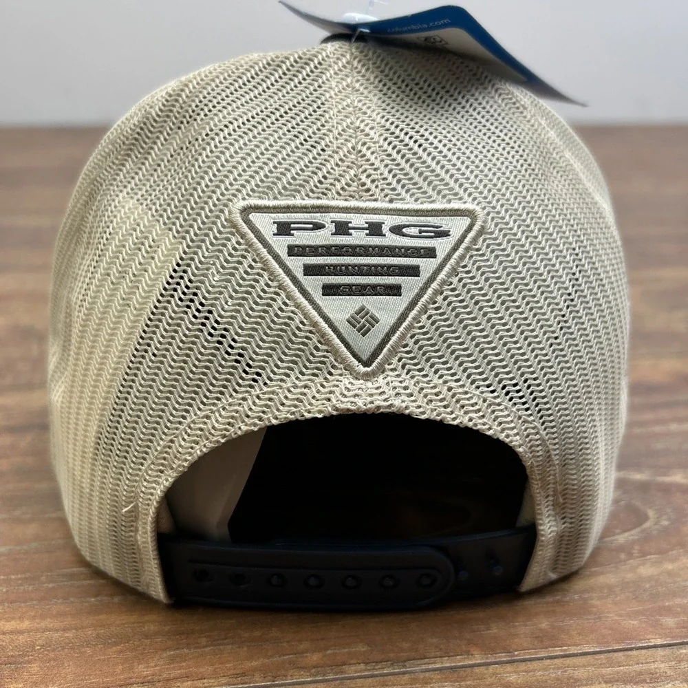 Columbia Phg Big Buck Mesh Snap-Back Cap Blue Tan Hunt‎ Line Unisex NWT